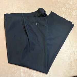 John Henry Classic Fit Charcoal Slacks Dress Pants 36x30 Easy Wear Easy Care